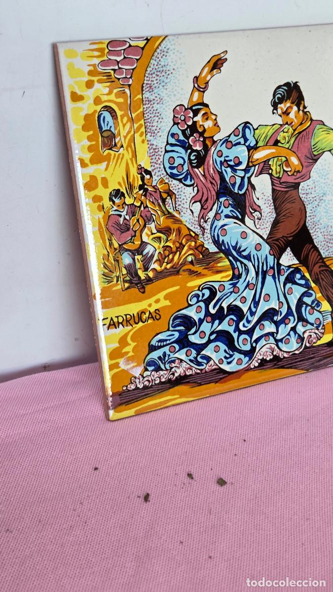 Vintage: azulejo antiguo flamenco - Foto 2