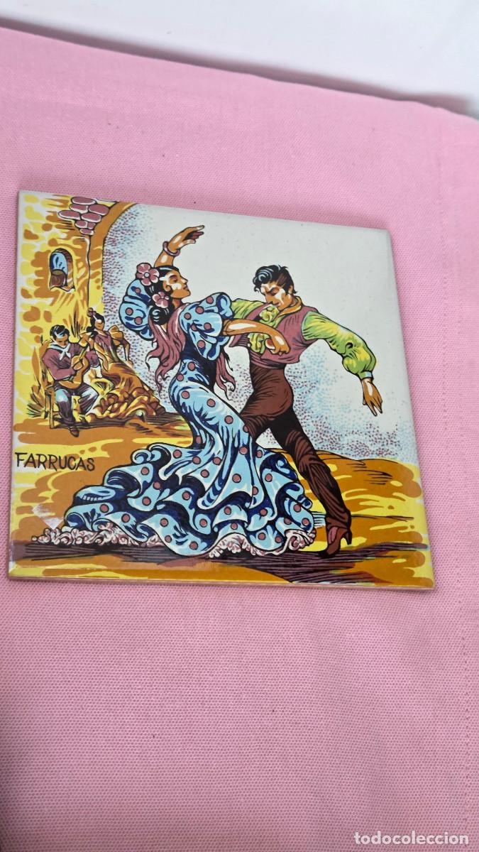 Vintage: azulejo antiguo flamenco - Foto 4
