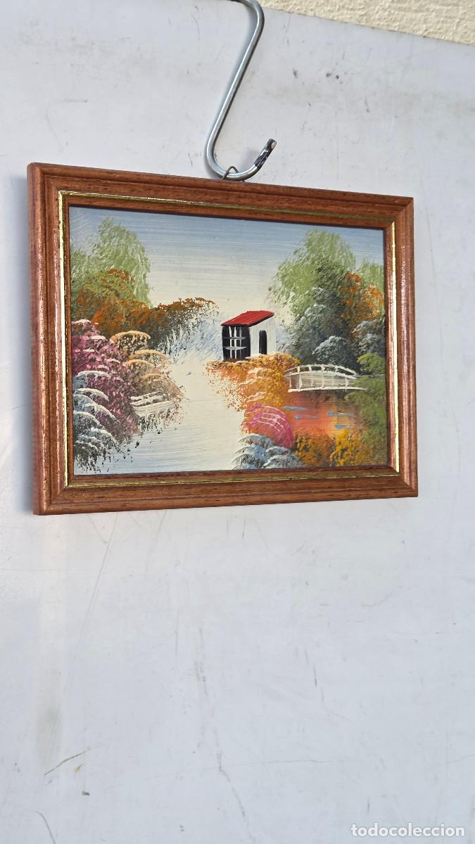 Vintage: cuadro con pintura p&agrave;isaje - Foto 1