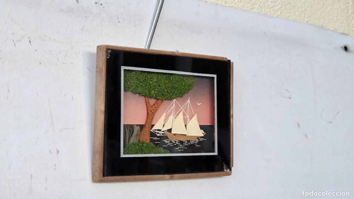 Vintage: cuadro con figuras oroientales