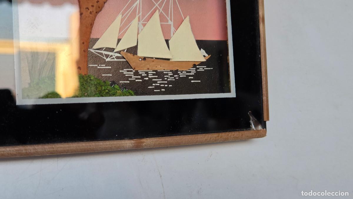 Vintage: cuadro con figuras oroientales - Foto 4