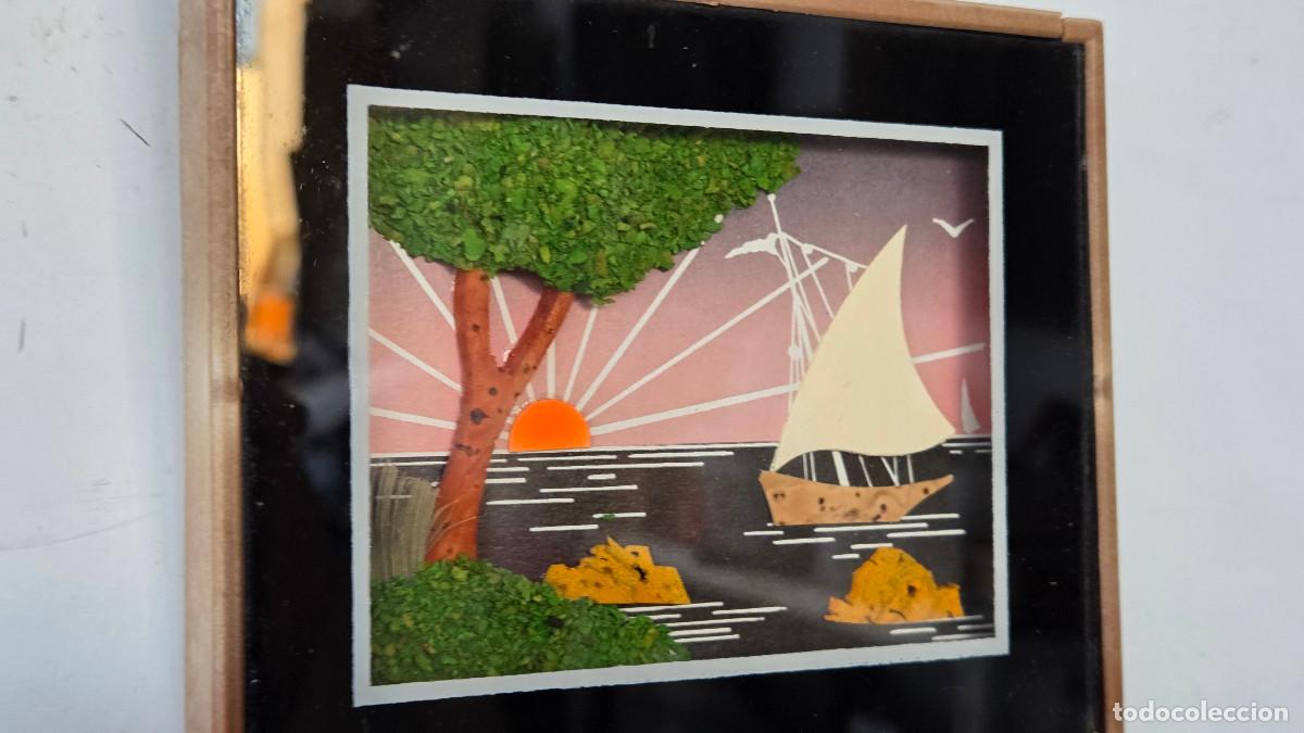 Vintage: cuadro con figuras de miniatura - Foto 3