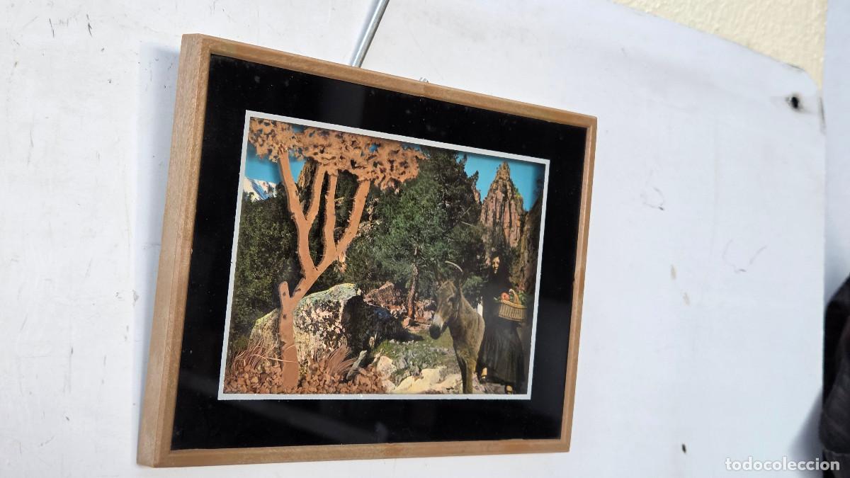 Vintage: cuadro oriental con miniaturas