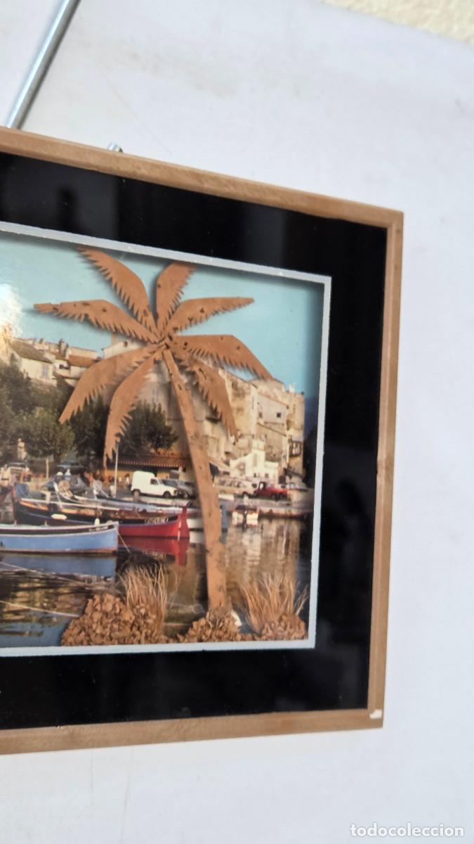 Vintage: cuadro oriental con miniaturas - Foto 2