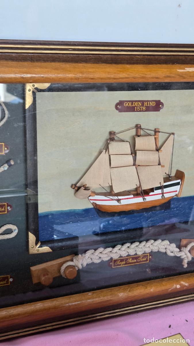 Vintage: cuadros con figuras nauticas - Foto 4