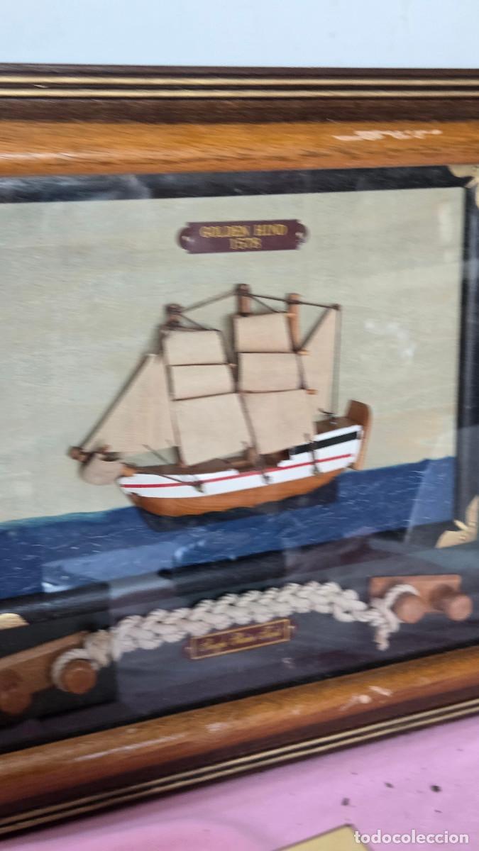 Vintage: cuadros con figuras nauticas - Foto 5