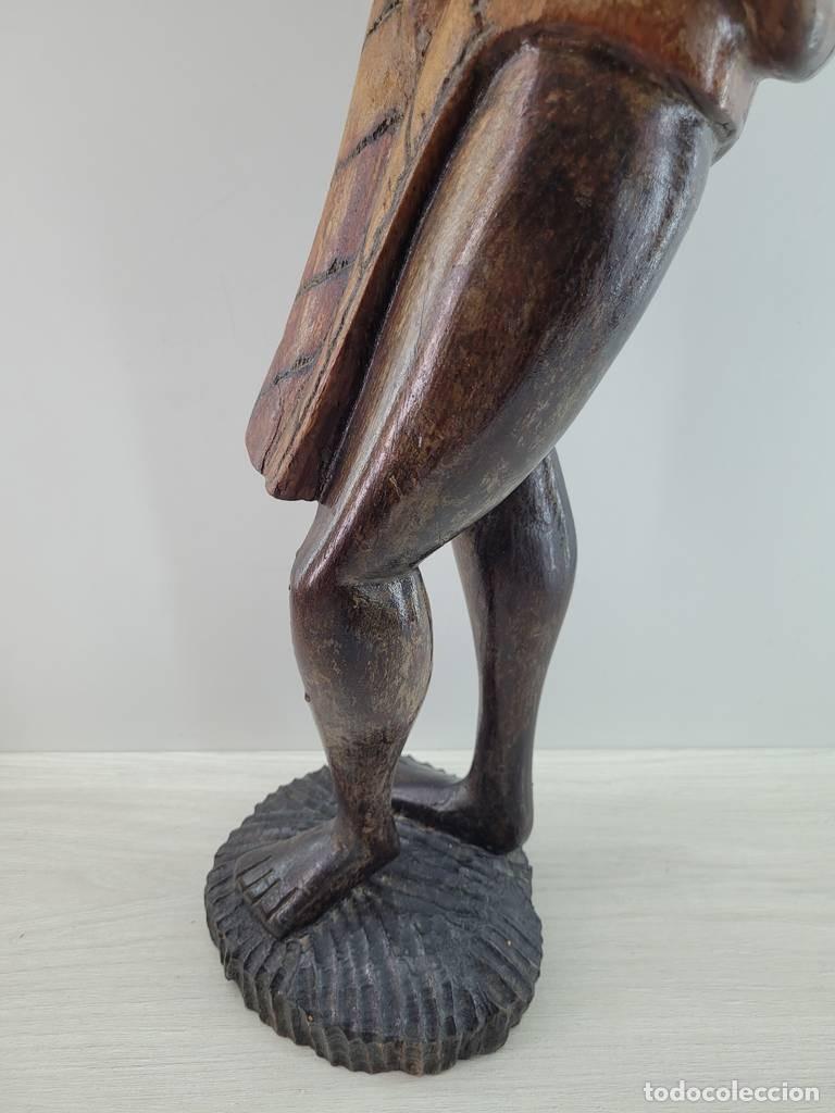 Vintage: FIGURA TRIBAL DE MADERA - Foto 7