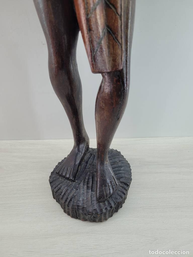 Vintage: FIGURA TRIBAL DE MADERA - Foto 8
