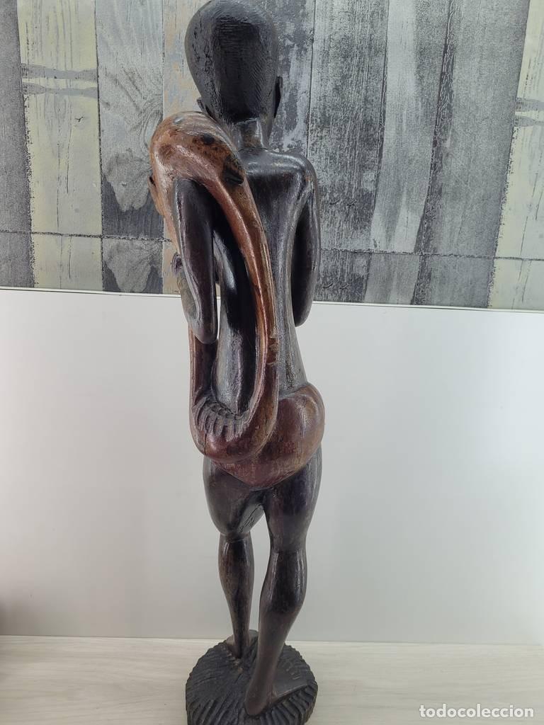 Vintage: FIGURA TRIBAL DE MADERA - Foto 9