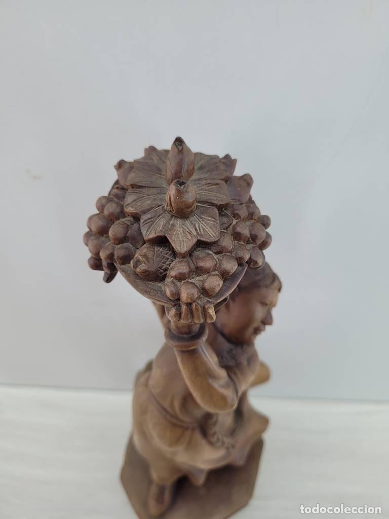 Vintage: FIGURA DE CAMPESINA ASI&Aacute;TICA - Foto 3