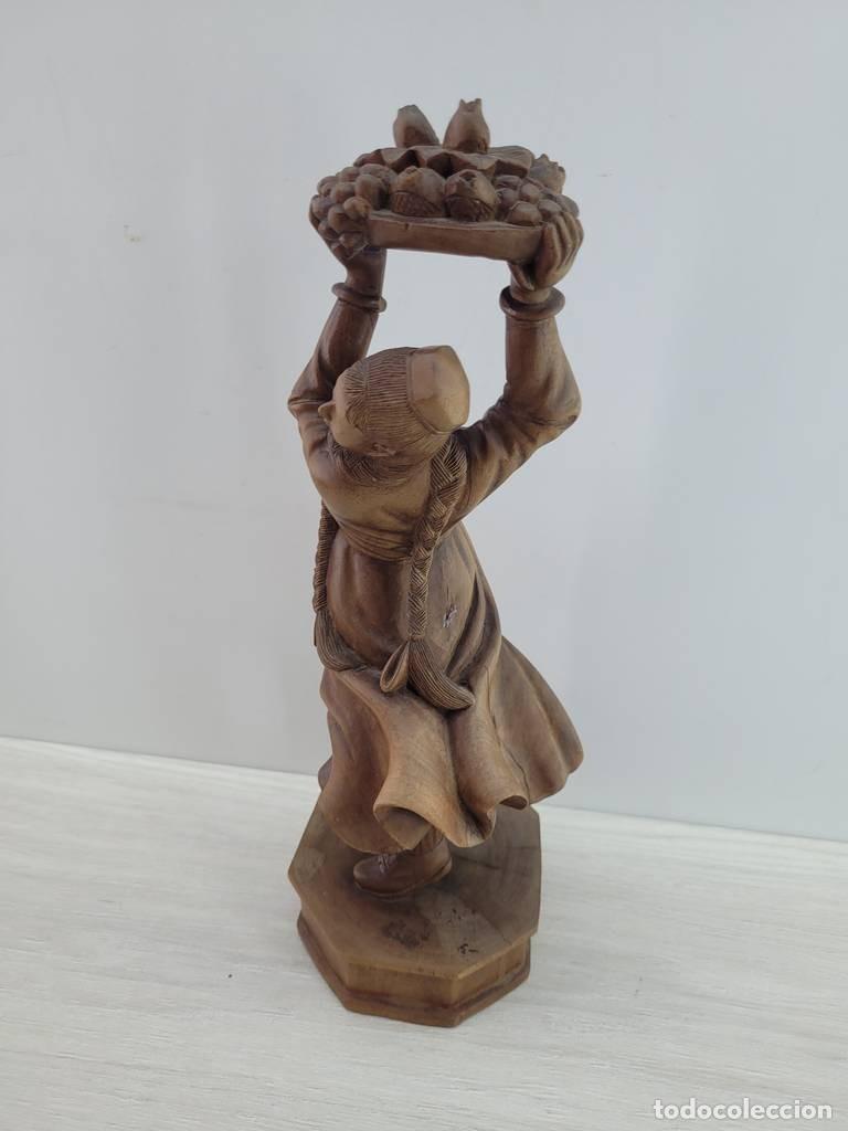 Vintage: FIGURA DE CAMPESINA ASI&Aacute;TICA - Foto 5