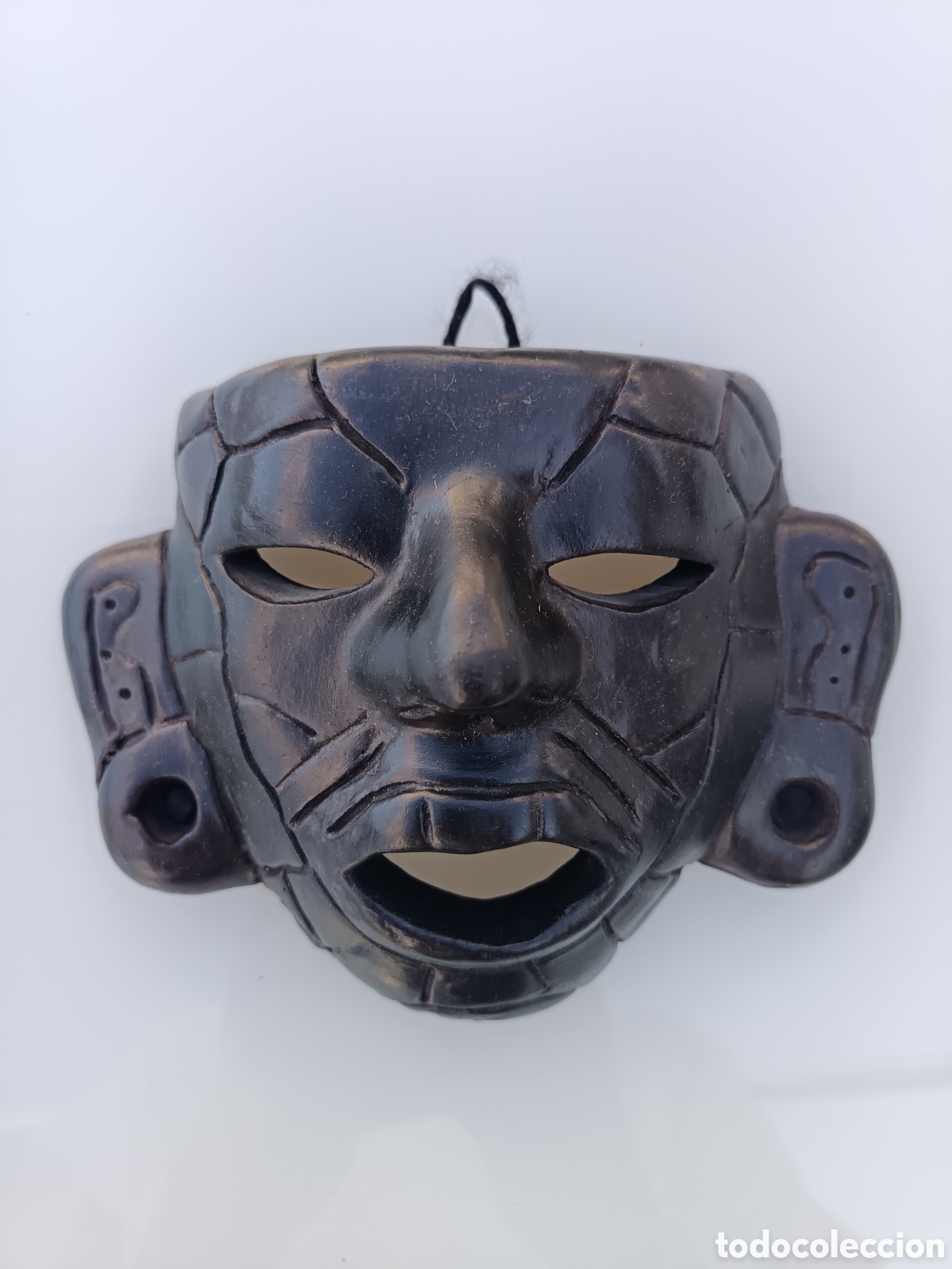 Vintage: M&aacute;scara Maya de Barro &ndash; Artesan&iacute;a Mexicana Vintage (A&ntilde;os 80)
