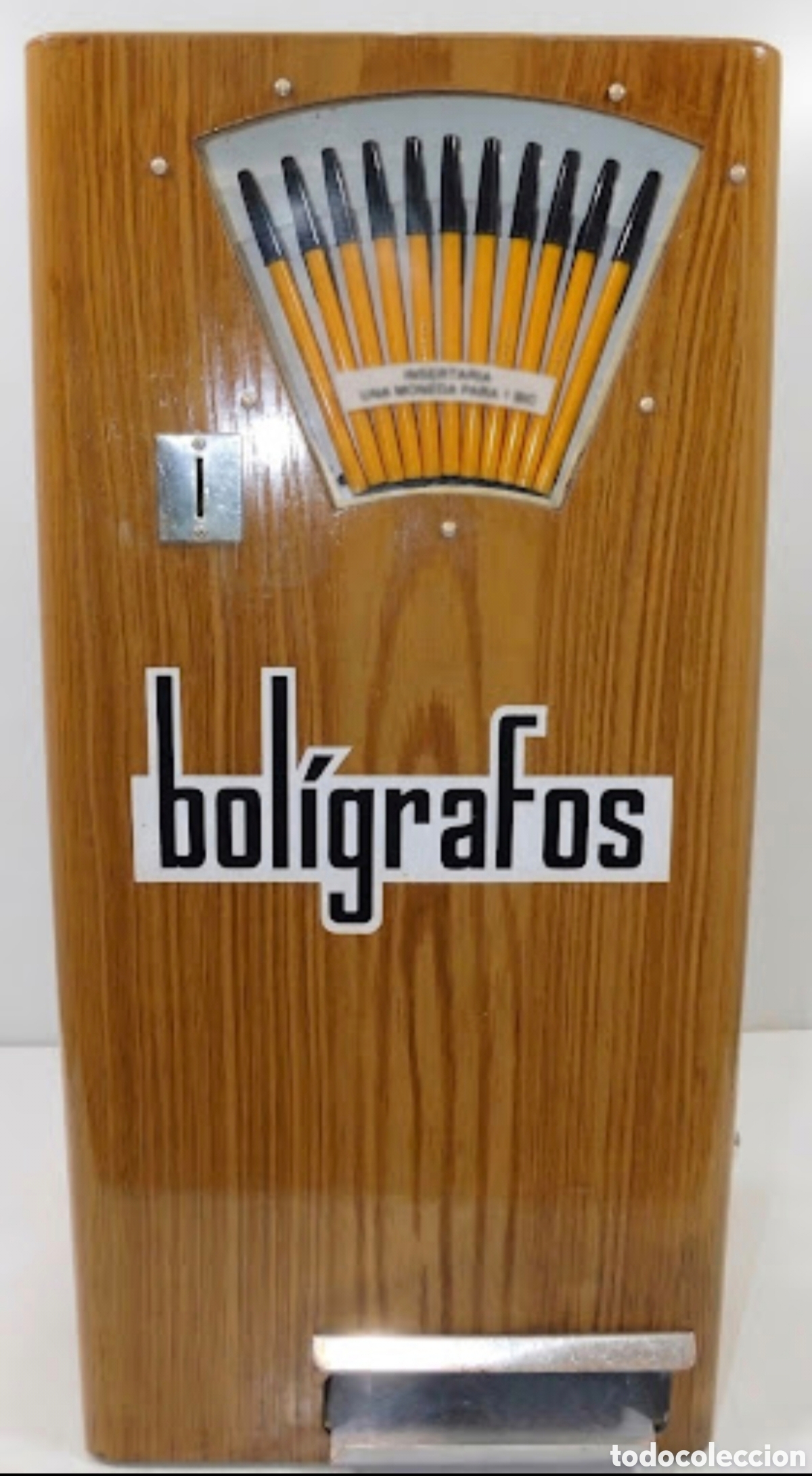 Vintage: Maquina expendedora bol&iacute;grafos azkoyen