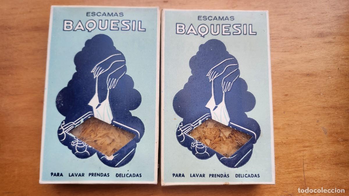 Vintage: Lote 2 Antiguas Cajas de Jab&oacute;n en Escamas BAQUESIL sin abrir &ndash; San Sebasti&aacute;n A&ntilde;os 50/60