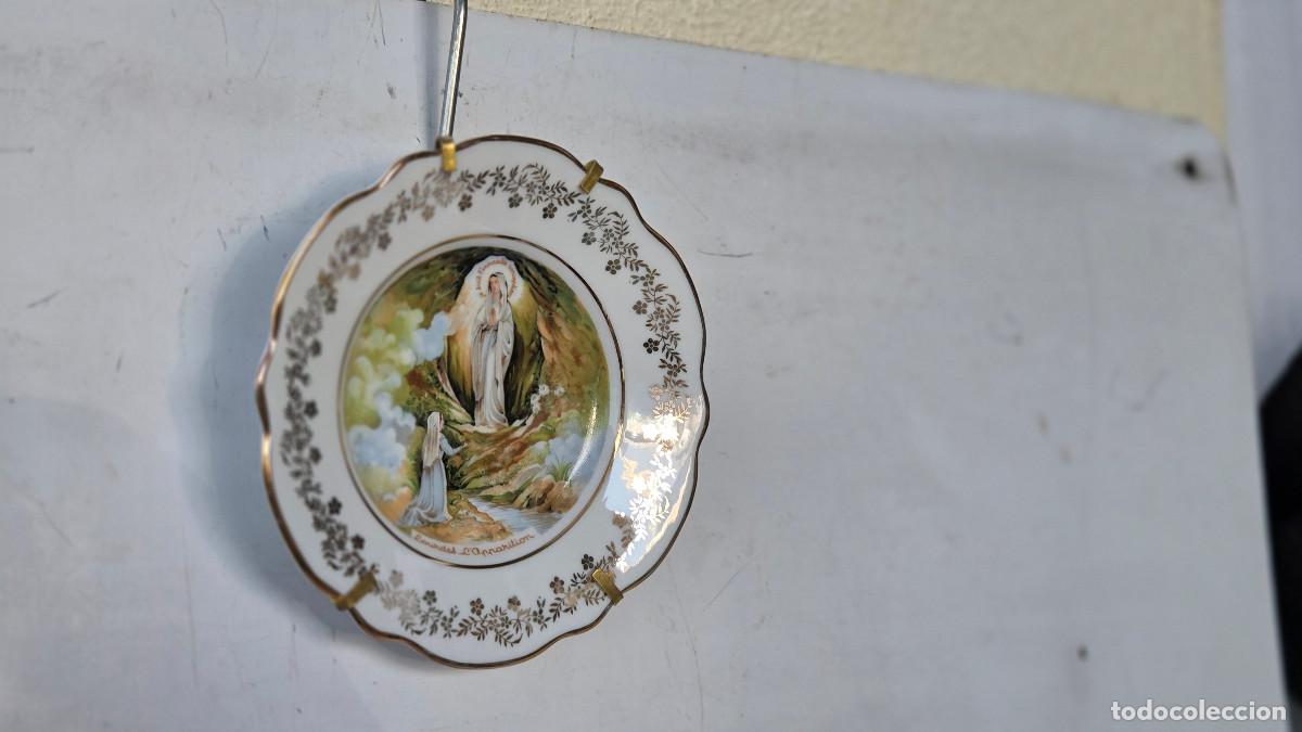 Vintage: plato peque&ntilde;o religioso limoges