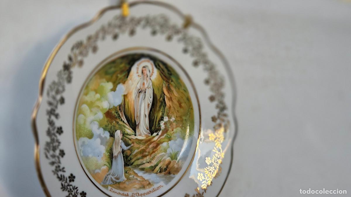 Vintage: plato peque&ntilde;o religioso limoges - Foto 2