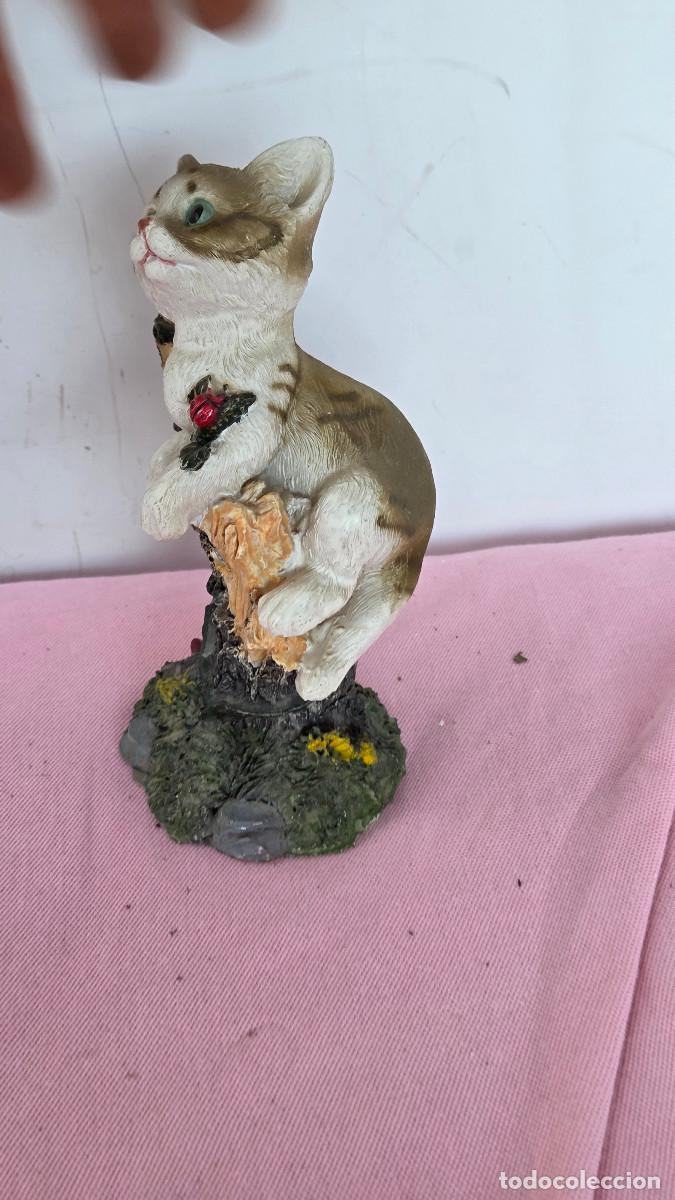 Vintage: figura decorativa gato - Foto 4