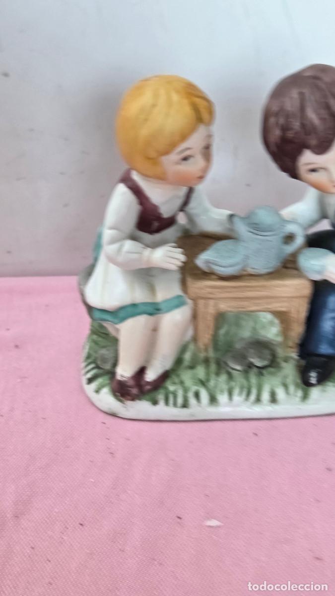 Vintage: figura d eporcelana biscuit - Foto 3