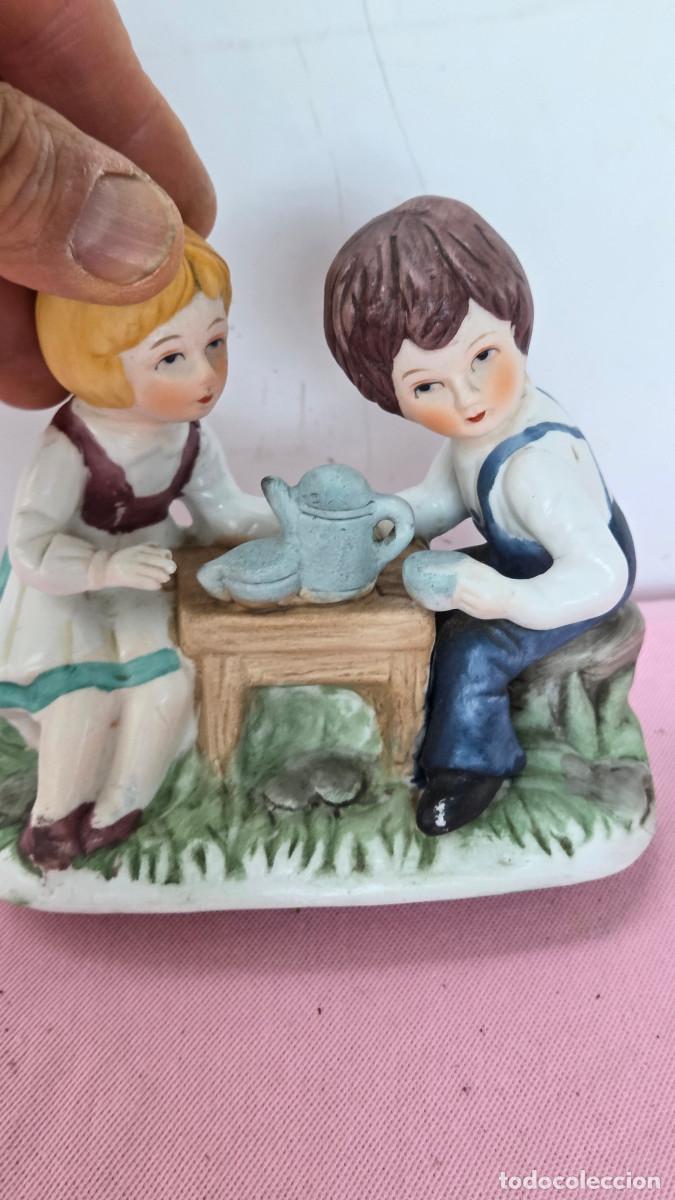 Vintage: figura d eporcelana biscuit - Foto 4