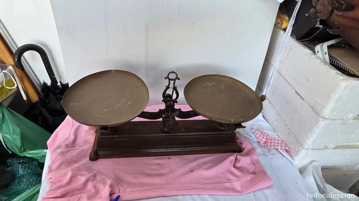 Vintage: ba&ntilde;anza de hierro de 10 kilos - Foto 2