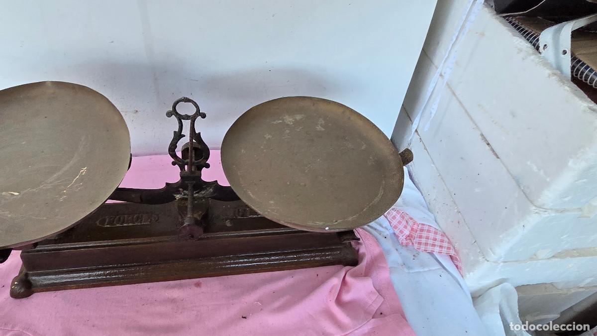 Vintage: ba&ntilde;anza de hierro de 10 kilos - Foto 6