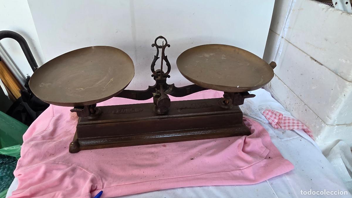 Vintage: ba&ntilde;anza de hierro de 10 kilos - Foto 9