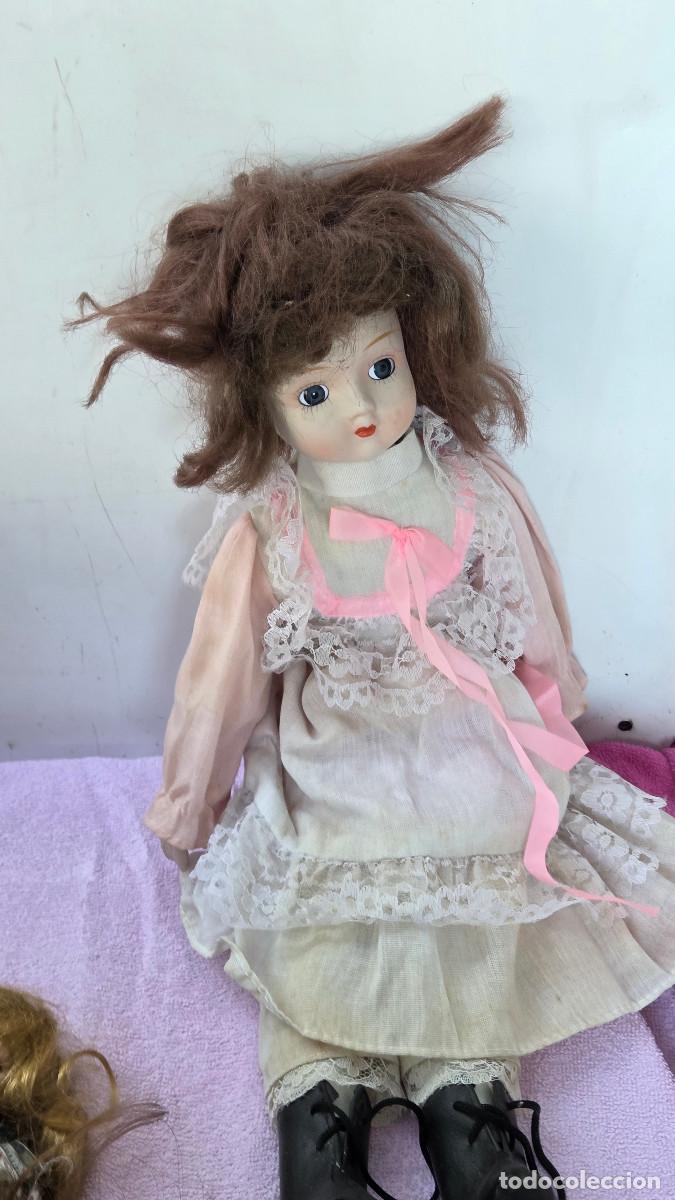 Vintage: mu&ntilde;eca de coleccion de porcelana - Foto 3