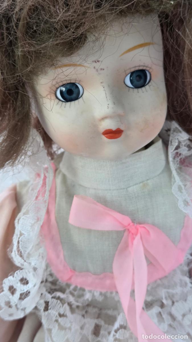 Vintage: mu&ntilde;eca de coleccion de porcelana - Foto 4