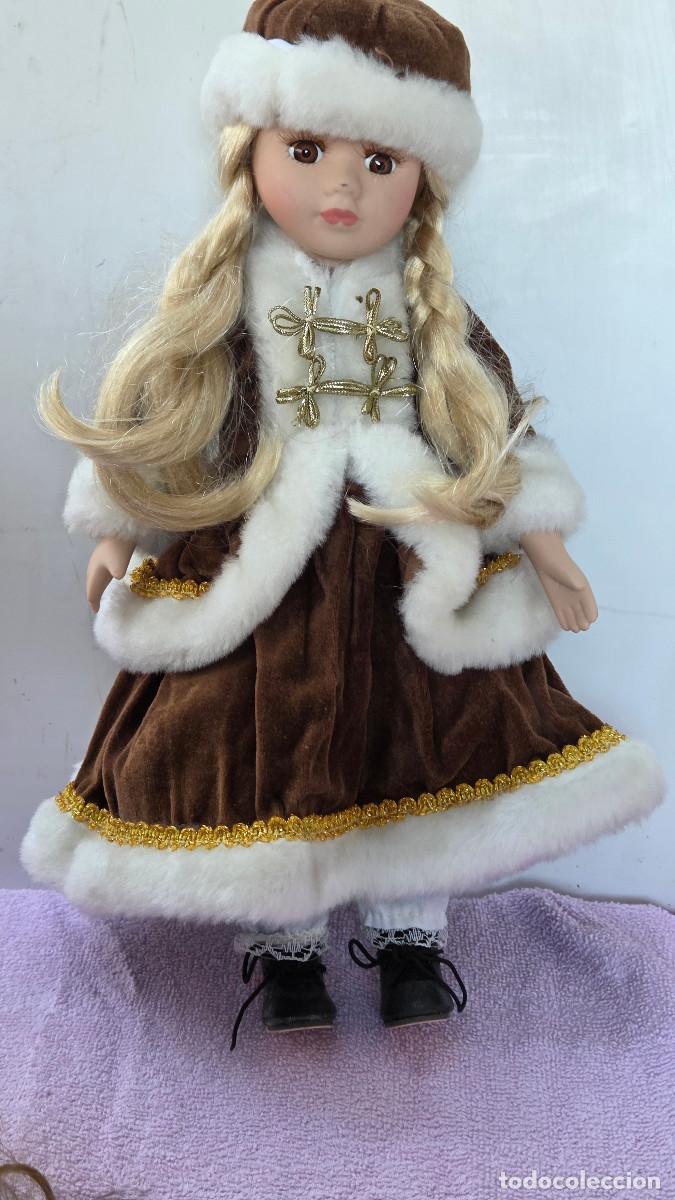 Vintage: mu&ntilde;eca de coleccion de porcelana