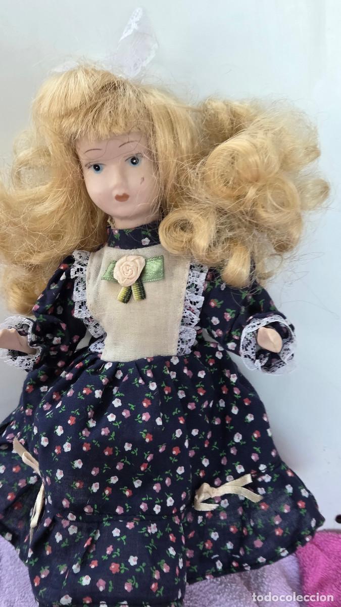 Vintage: mu&ntilde;eca de coleccion de porcelana - Foto 2