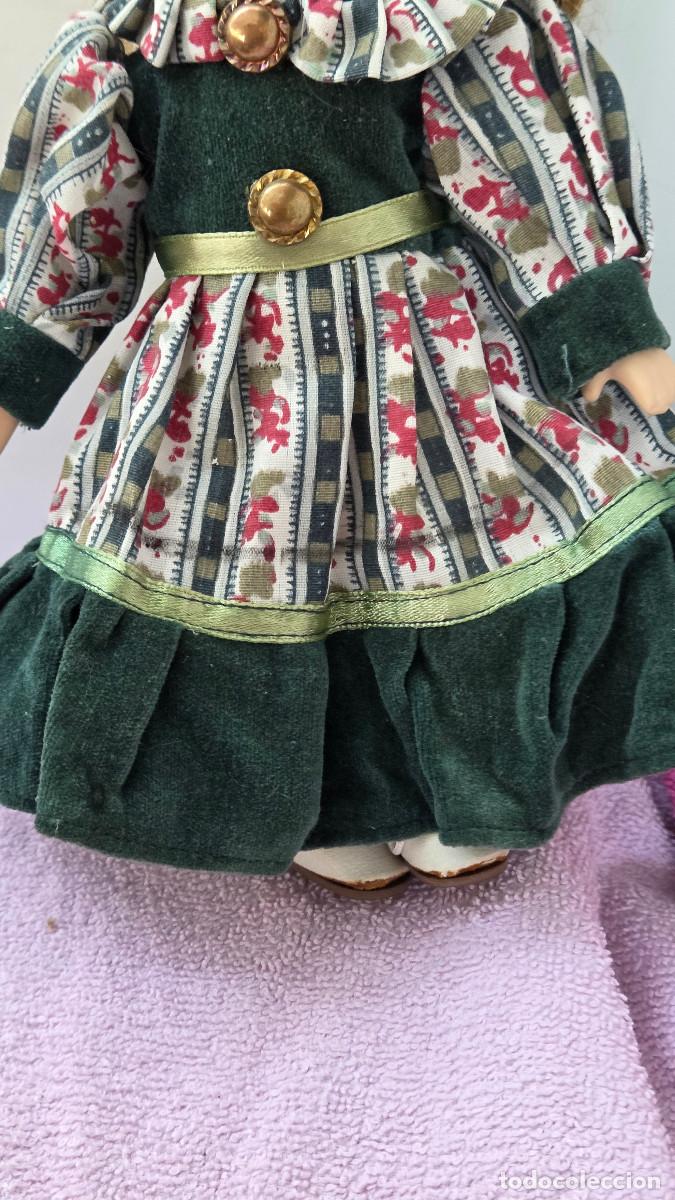 Vintage: mu&ntilde;eca de coleccion de porcelana - Foto 3