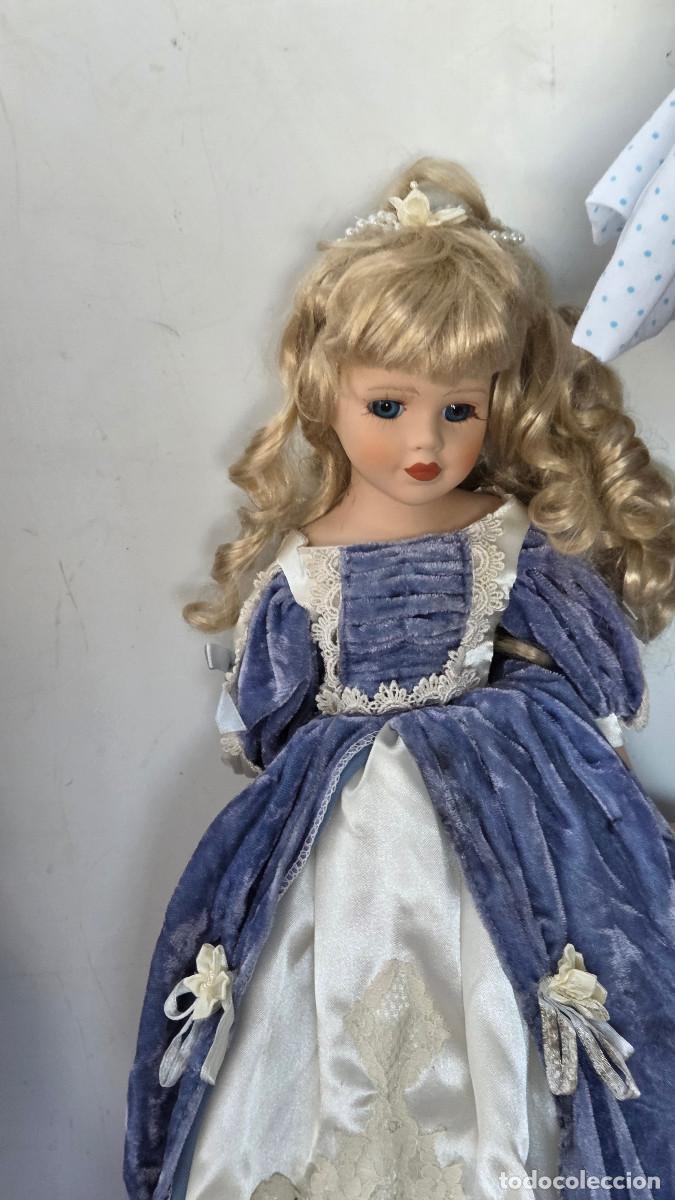 Vintage: mu&ntilde;eca de coleccion de porcelana - Foto 2