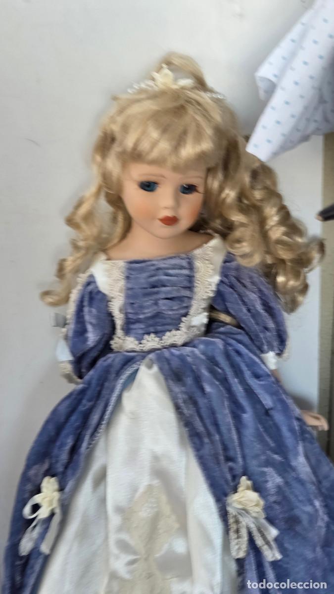 Vintage: mu&ntilde;eca de coleccion de porcelana - Foto 4