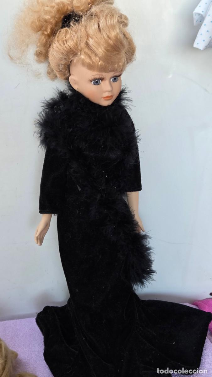 Vintage: mu&ntilde;eca de coleccion de porcelana