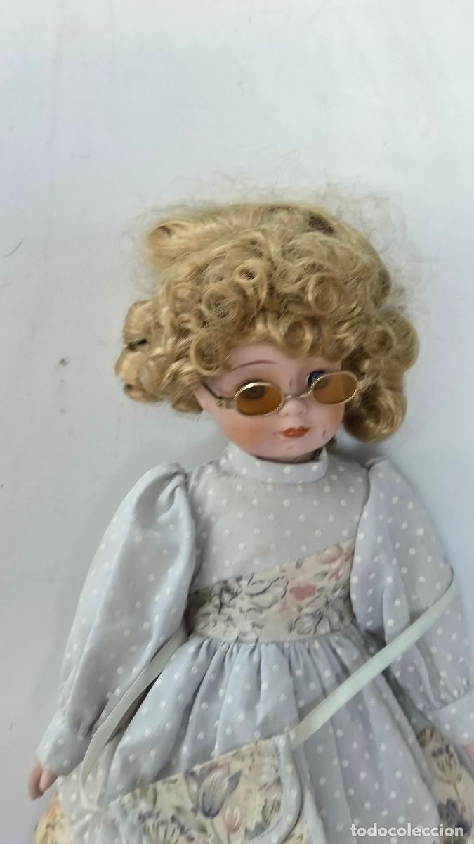 Vintage: mu&ntilde;eca de coleccion de porcelana - Foto 3
