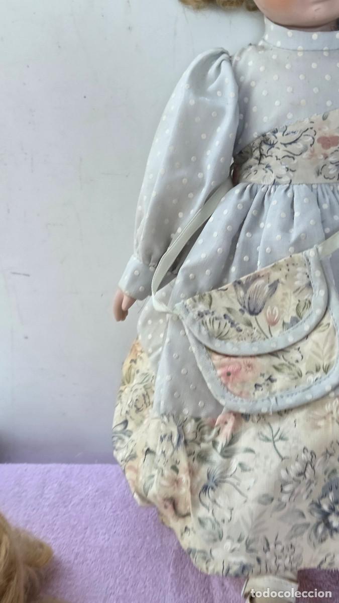 Vintage: mu&ntilde;eca de coleccion de porcelana - Foto 4