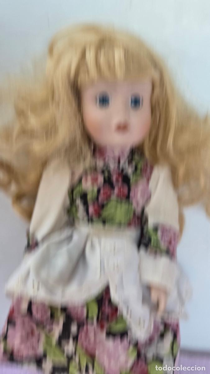 Vintage: mu&ntilde;eca de coleccion de porcelana - Foto 4