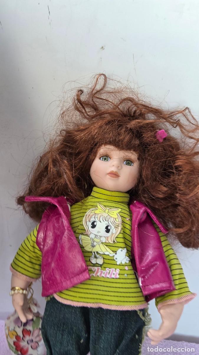 Vintage: mu&ntilde;eca de coleccion de porcelana - Foto 2