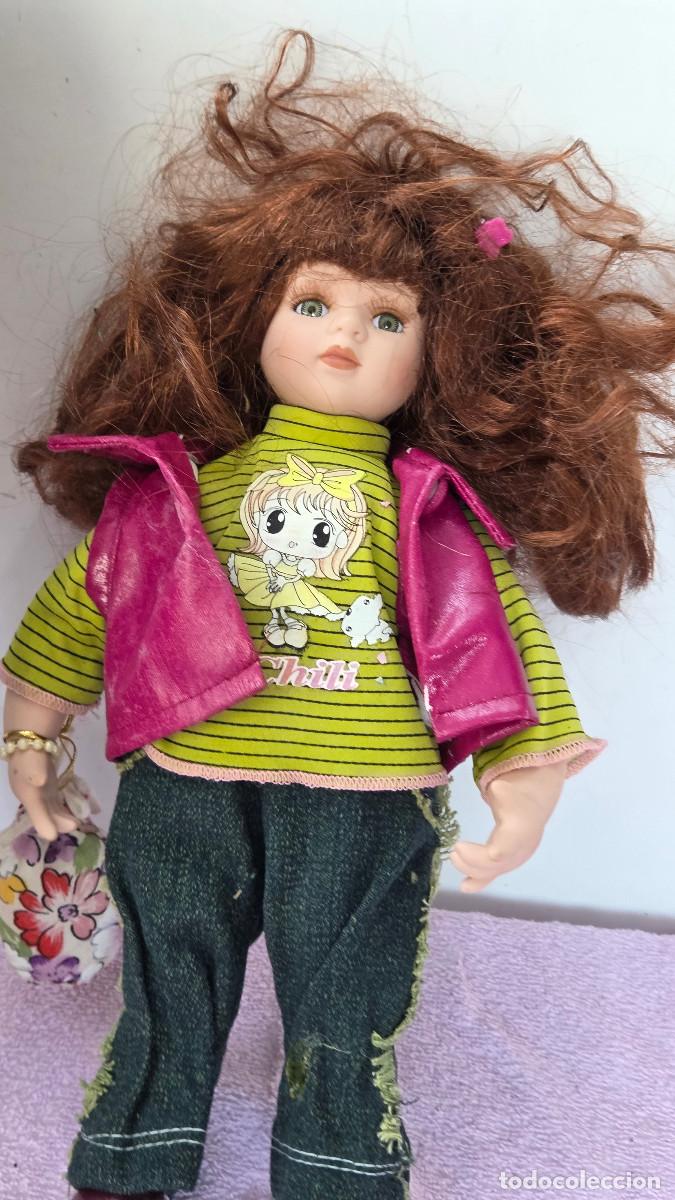Vintage: mu&ntilde;eca de coleccion de porcelana - Foto 6