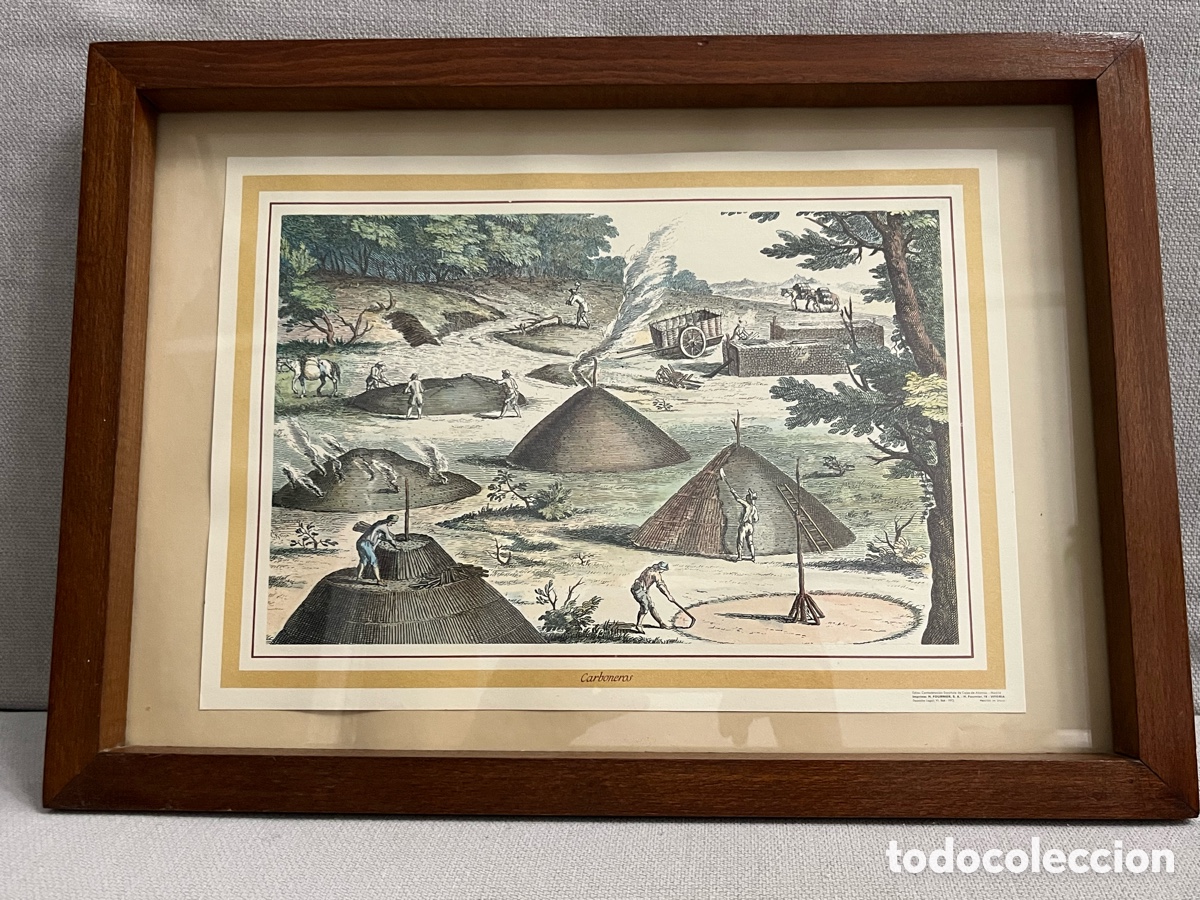 Vintage: Cuadro con impresi&oacute;n oficial - Carboneras