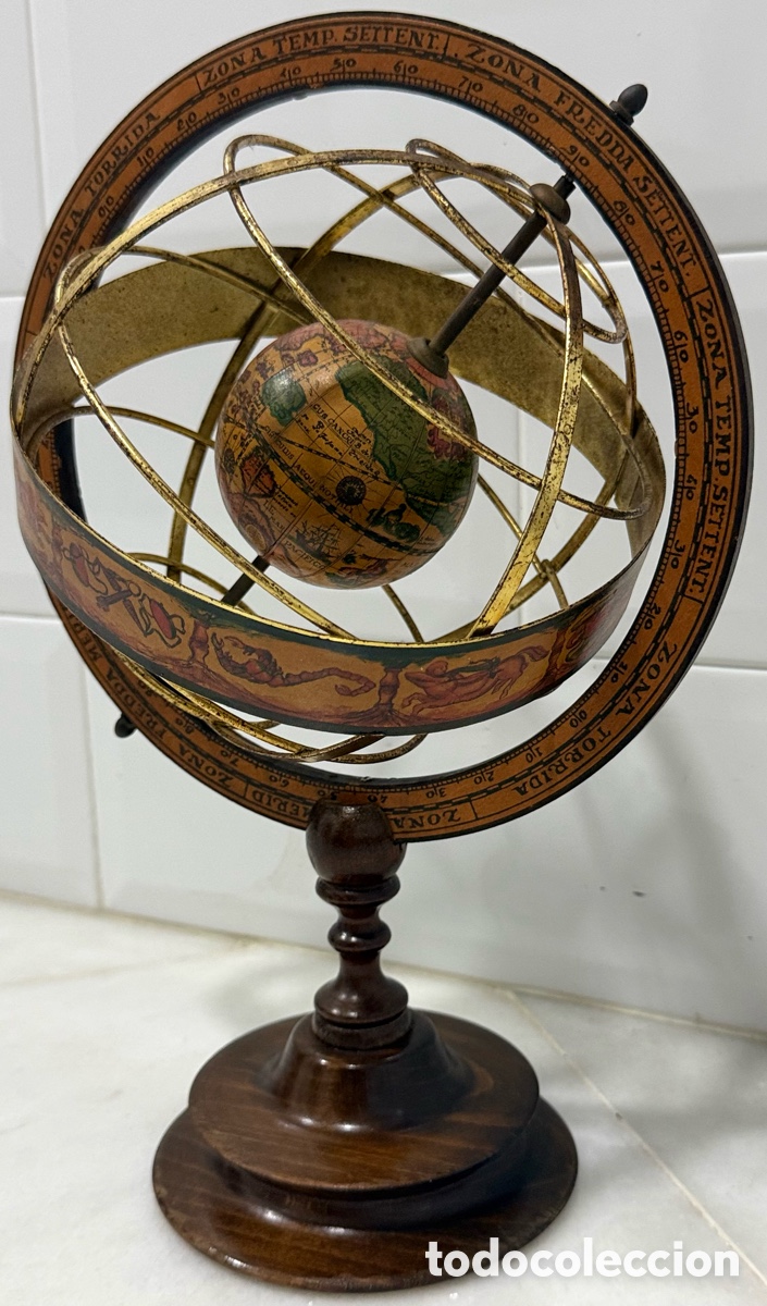 Vintage: ANTIGUO Y ELEGANTE GLOBO ESFERA ARMILAR - Foto 2