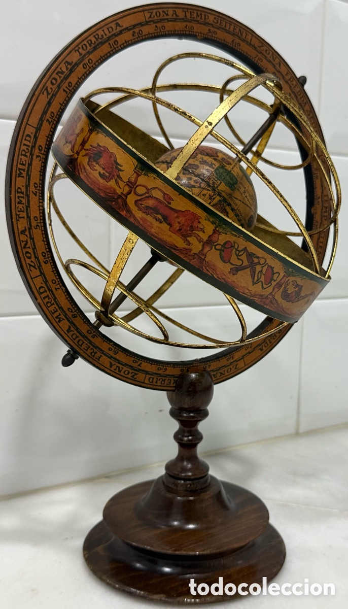 Vintage: ANTIGUO Y ELEGANTE GLOBO ESFERA ARMILAR - Foto 3