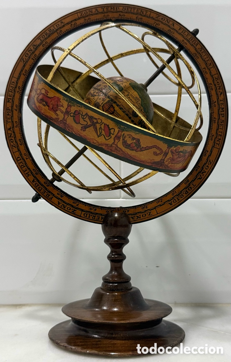 Vintage: ANTIGUO Y ELEGANTE GLOBO ESFERA ARMILAR - Foto 5