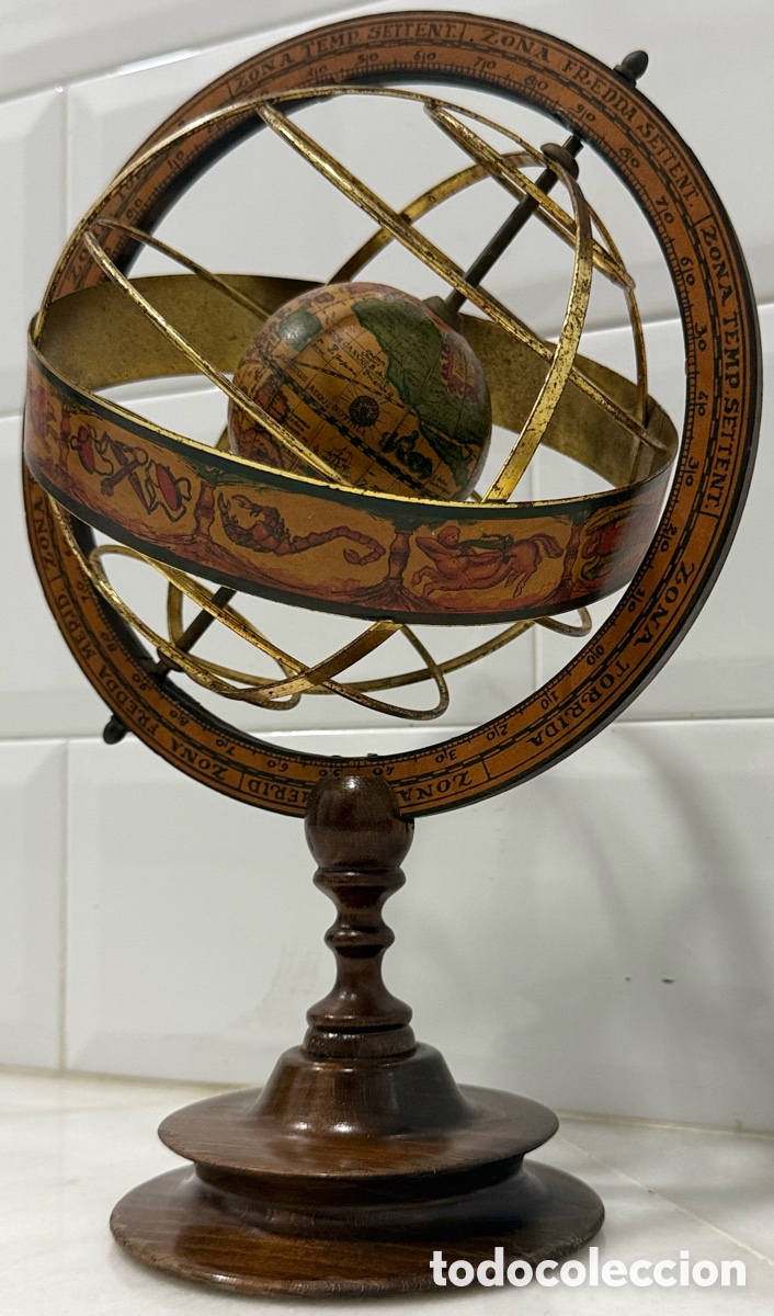 Vintage: ANTIGUO Y ELEGANTE GLOBO ESFERA ARMILAR - Foto 6