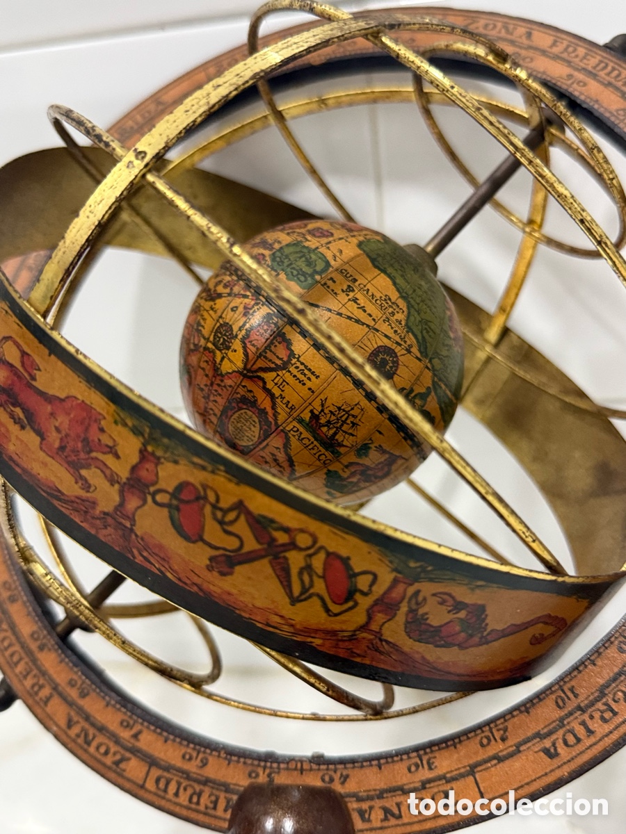 Vintage: ANTIGUO Y ELEGANTE GLOBO ESFERA ARMILAR - Foto 9
