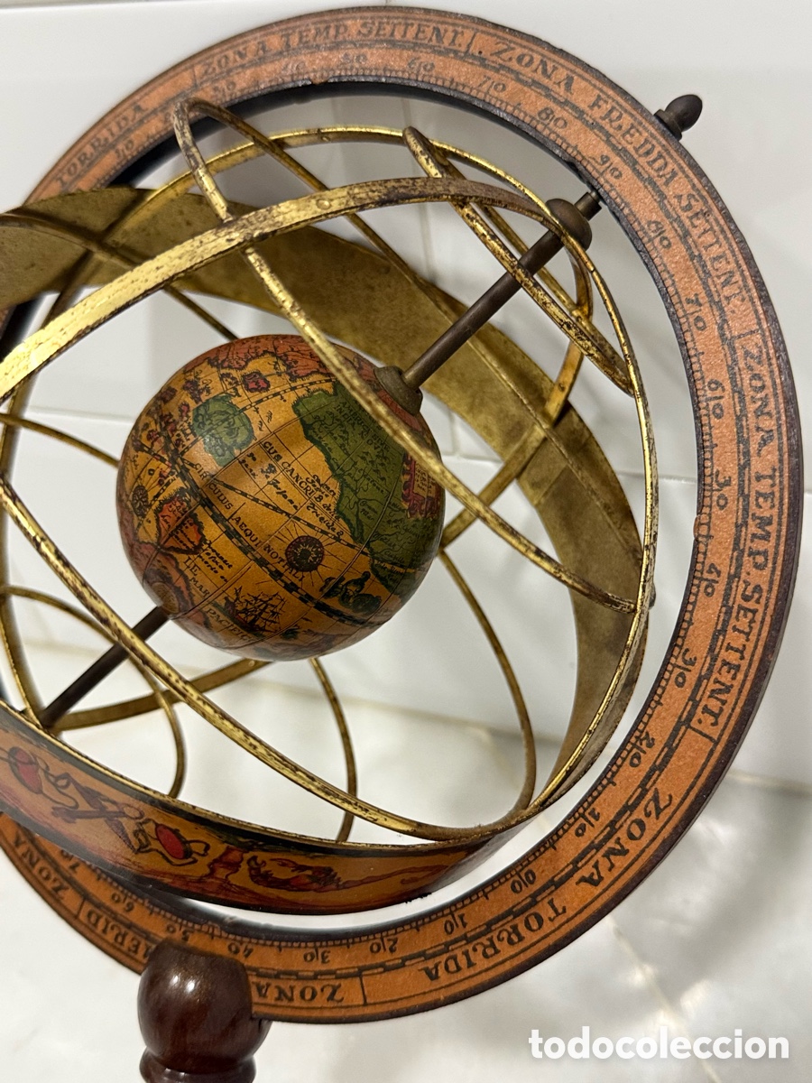 Vintage: ANTIGUO Y ELEGANTE GLOBO ESFERA ARMILAR - Foto 10
