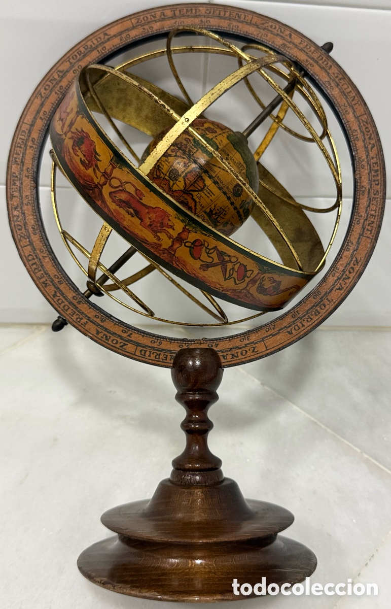 Vintage: ANTIGUO Y ELEGANTE GLOBO ESFERA ARMILAR - Foto 13