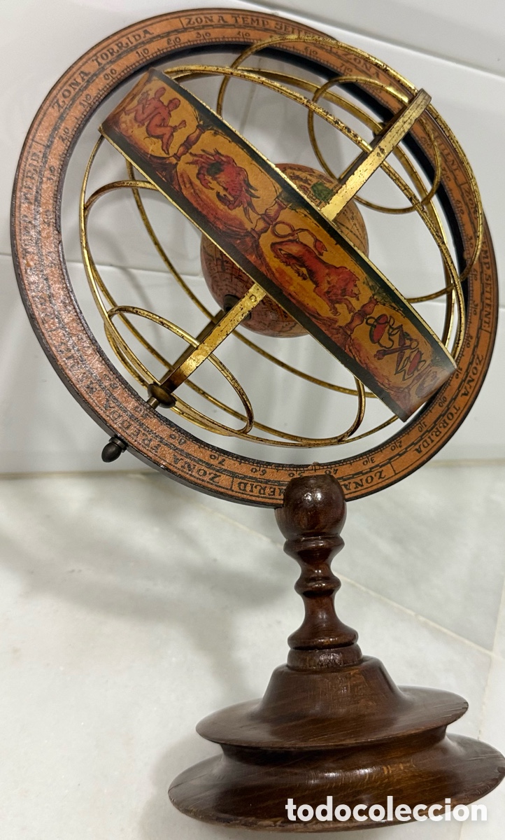 Vintage: ANTIGUO Y ELEGANTE GLOBO ESFERA ARMILAR - Foto 15