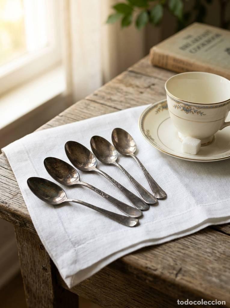 Vintage: ESTUCHE CON CUCHARITAS DE CAF&Eacute;