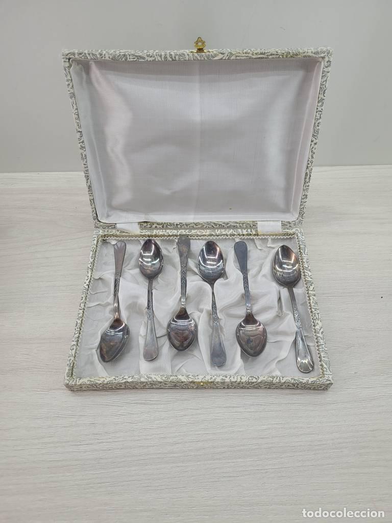 Vintage: ESTUCHE CON CUCHARITAS DE CAF&Eacute; - Foto 2